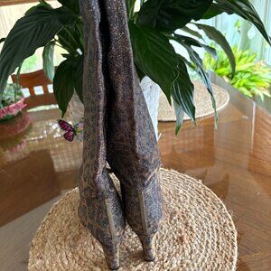 SJP Leopard Glitter Boots